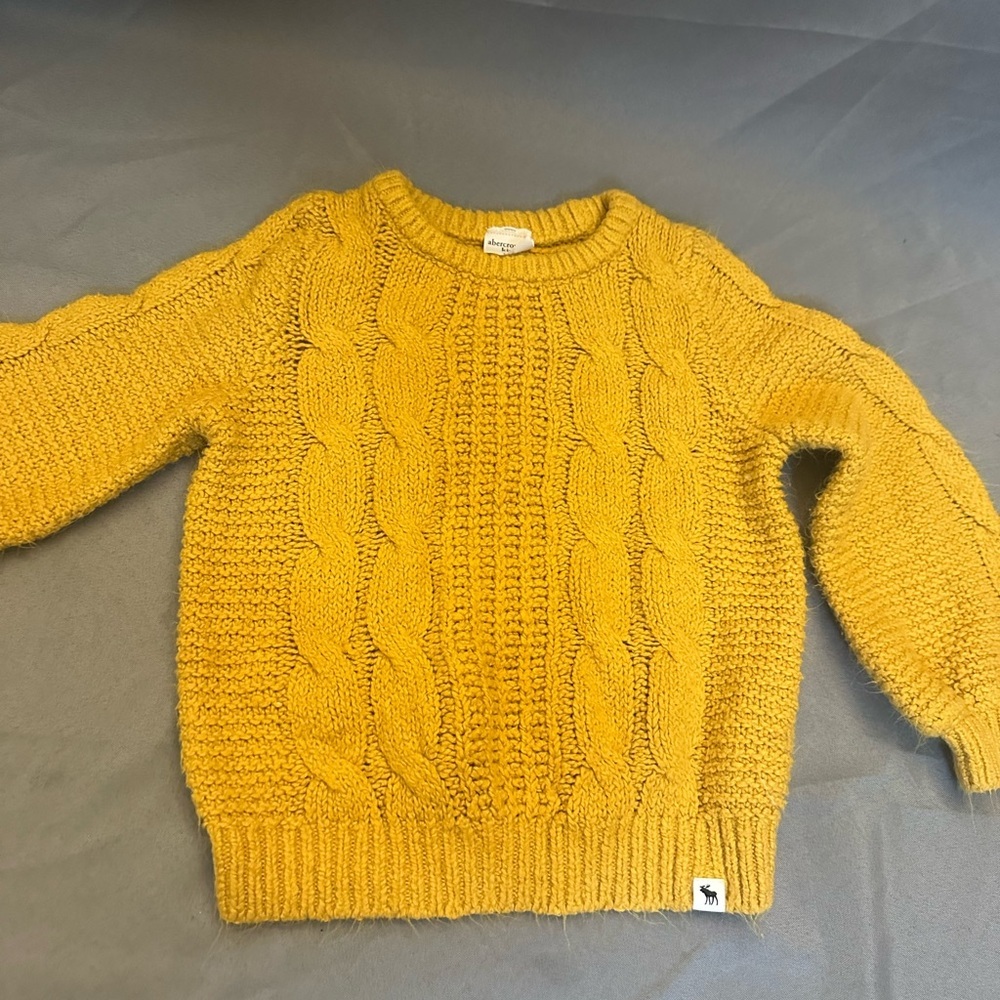 Abercrombie & Fitch Kids Mustard Knit Sweater